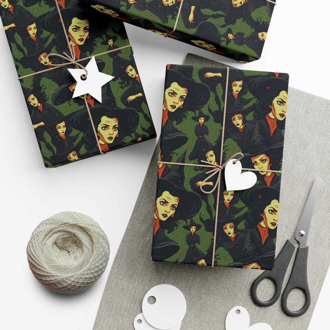 Happy Halloween Wrapping Paper Trick or Treat Gift Wrap Kids Etsy