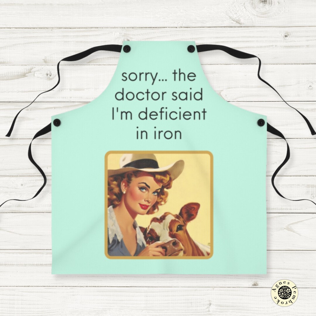 Retro Housewife Apron Custom Gift Women Apron Durable Cloth Kitchen ...