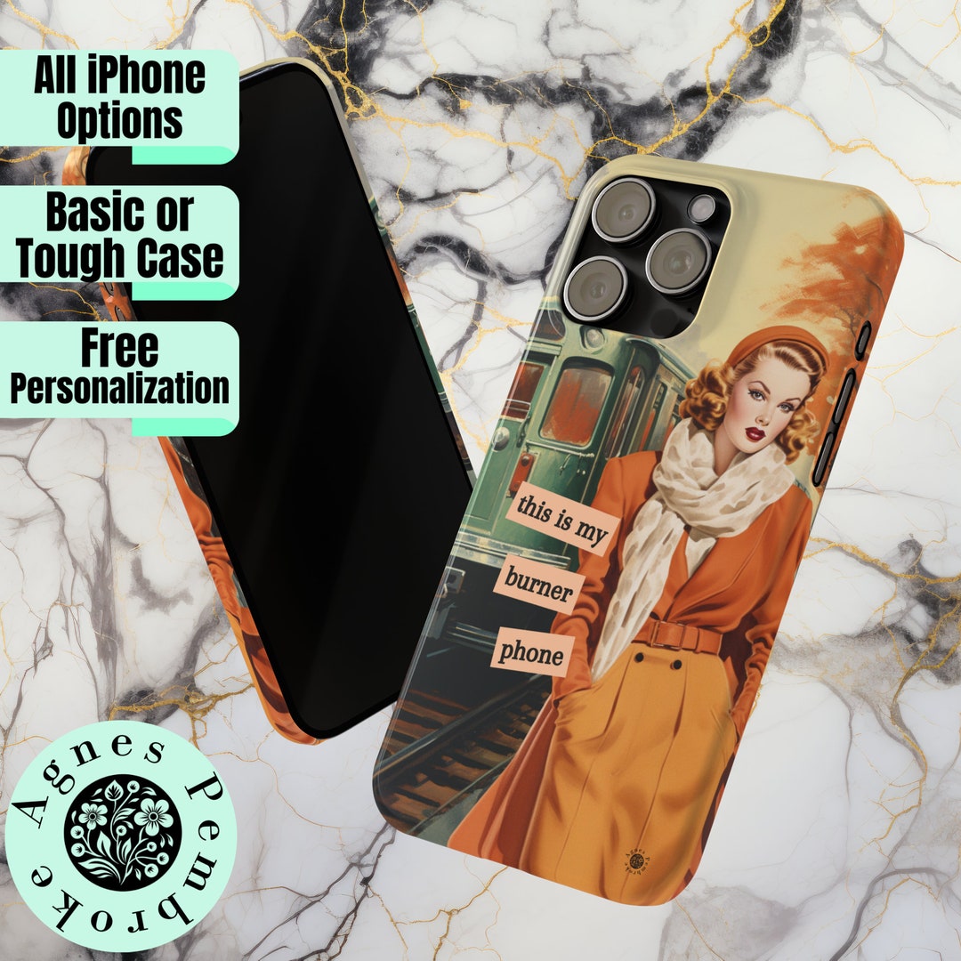IPhone Case Vintage Style Mobile Cover Mid Century Design Phone Case