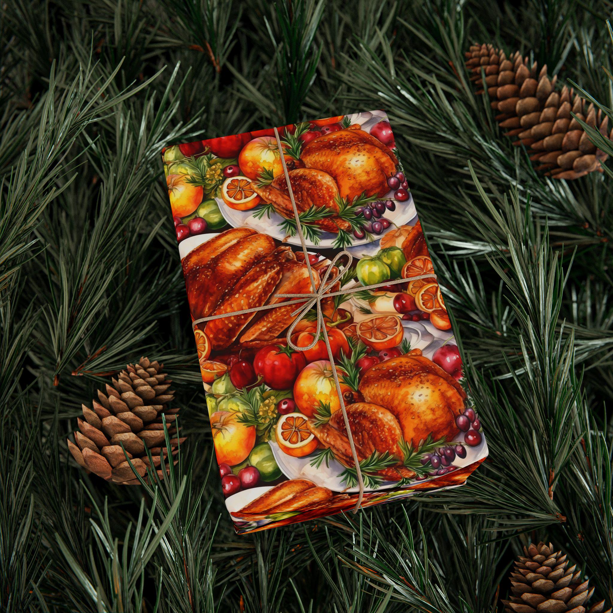 30 Feuilles Papier De Soie Thanksgiving - 35x50 Cm, 6 Motifs Automne - Pour Emballage Cadeau Et Déco - 5