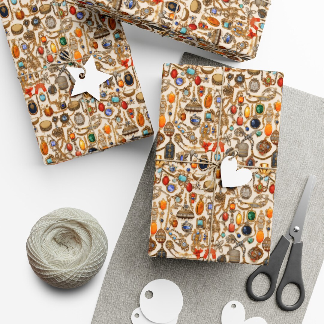 Colorful Wrapping Paper Fun Festive Gift Wrap Birthday Gift Box ...