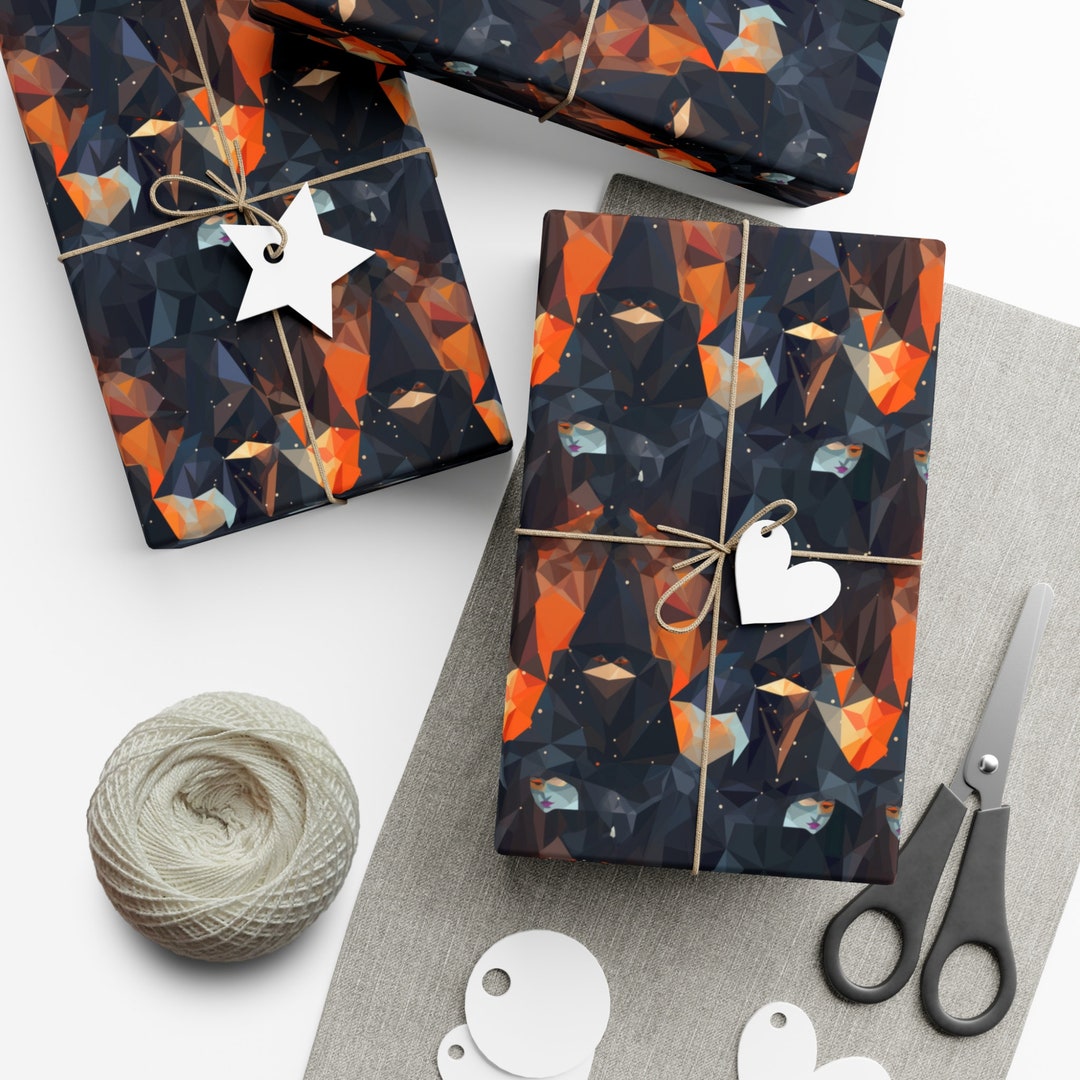 Happy Halloween Wrapping Paper Trick or Treat Gift Wrap Kids Spooky