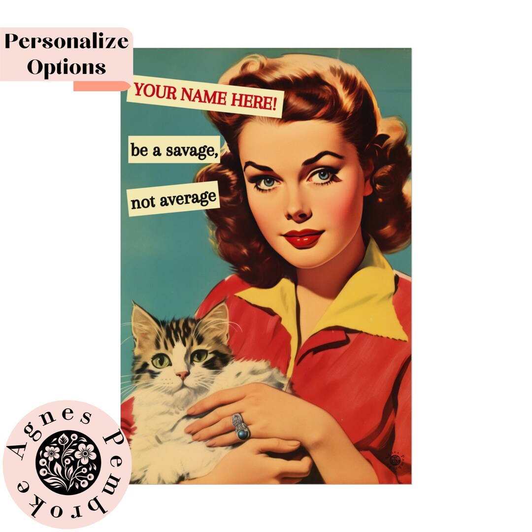 Funny Retro Wall Art Personalized Retro Prints Canvas Vintage Home