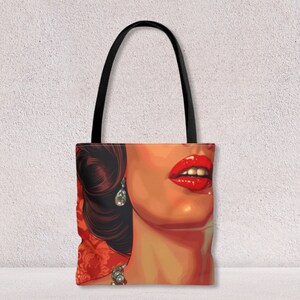 Grand sac fourre-tout avec poignée résistante pour femme, impression unique, sac fourre-tout esthétique, cadeau personnalisé pour elle, par Agnes Pembroke