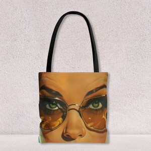 Grand sac à bandoulière pour femme, sac fourre-tout durable avec anse en coton, sac de plage en toile, cadeau personnalisé pour elle par Agnes Pembroke