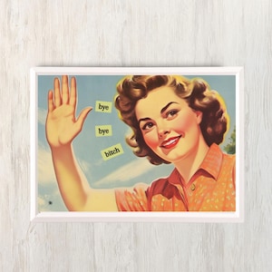 Lustig, Schrullig Wandkunst Mid Century Humorvoll Wohnkultur Vintage Barwagen Druck Poster Einzigartige Housewarming Geschenk Klassische Kunst