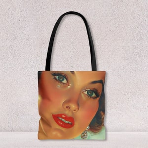 Sac fourre-tout de plage unique avec poignée en coton, sac de voyage durable, cadeau fourre-tout personnalisé pour meilleur ami, sac de grande capacité par Agnes Pembroke