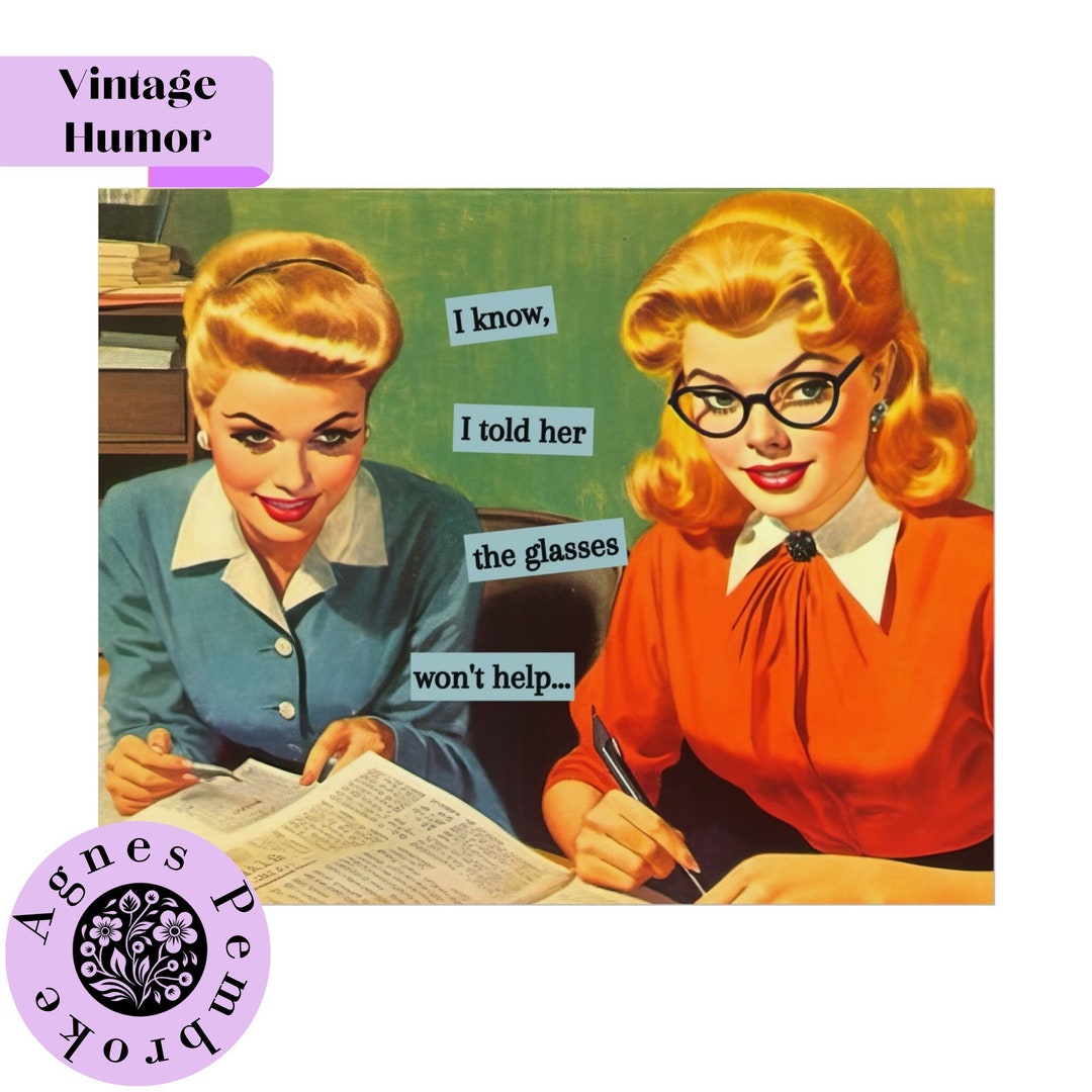 Funny Poster Wall Art Mid Century Modern Decor Living Room Retro Poster Funny Wall Art Quirky