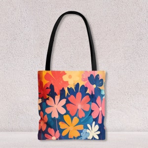 Sac fourre-tout personnalisé fleurs d'hiver avec poignée durable Sac fourre-tout tendance et respectueux de l'environnement, cadeau parfait pour elle par Agnes Pembroke