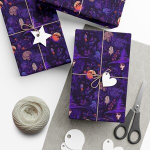 Carta da regalo per Halloween, carta da regalo per dolcetto o scherzetto, carta da regalo per Halloween spaventosa, bella strega di Agnes Pembroke
