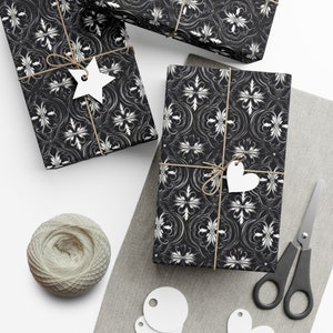 Carta da regalo gotica Colori vivaci Carta da regalo di Halloween Rotoli di carta nera per belle arti di Agnes Pembroke