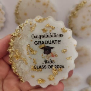 Graduation, Wedding Favors, Orginal Epoxy Magnet, Personalized Gift, Wedding Favors for guest in bulk, Baby shower, Bridal shower