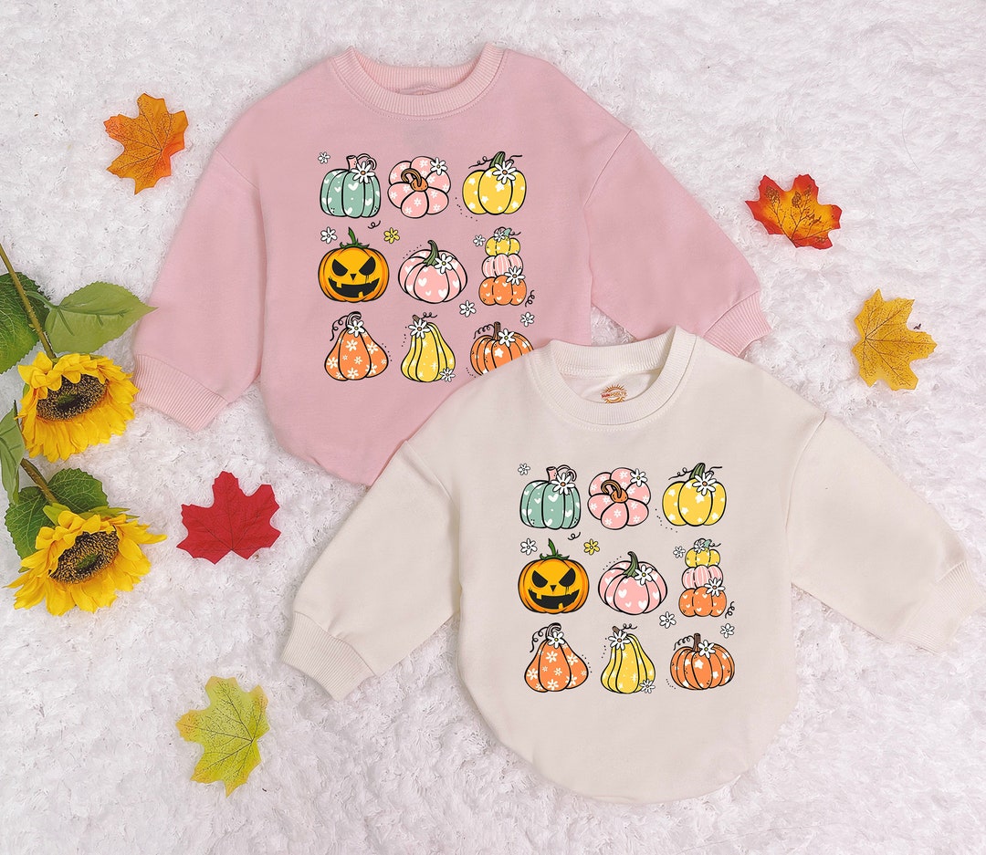 Bavaglino/Body Personalizzato Per Il Primo Halloween Del Bebè – Con Zucca Glitterata E Fantasma!