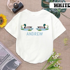 Personalized Mallard Duck Baby Romper, Duck Hunting Baby Romper, Duck 1St Birthday Romper, Duck Lover Gift