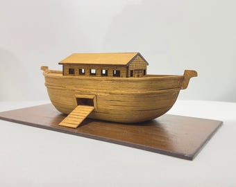 Noah's Ark Wooden Model Ship - Etsy