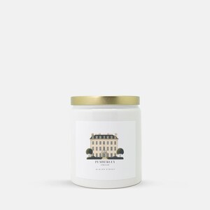 Jane Austen Pride and Prejudice Pemberley Candle Gift for Book Lovers