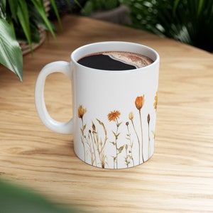 Blossom Bliss Mug - Wildflower Wonderland with Vibrant Watercolor Delights&quot; Ceramic Mug 11oz