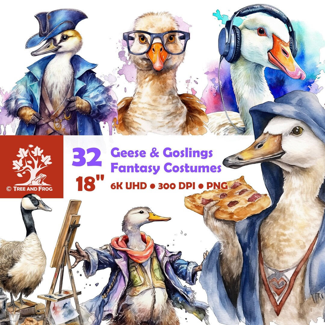 32 PNG Geese Costumes Clipart clothes costume baby goose gosling bird ...