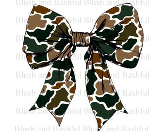 Old School Camo Bow Instant Download Hunting Bow png Cute Camo svg Camo Coquette Bow Digital Download