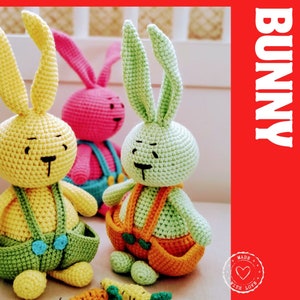 Crochet Bunny Toy, Soft Acrylic, Handmade Toys, Soft Toy, Toddler Gift, Birthday Gift, Handmade Bunny, Amigurumi Toy