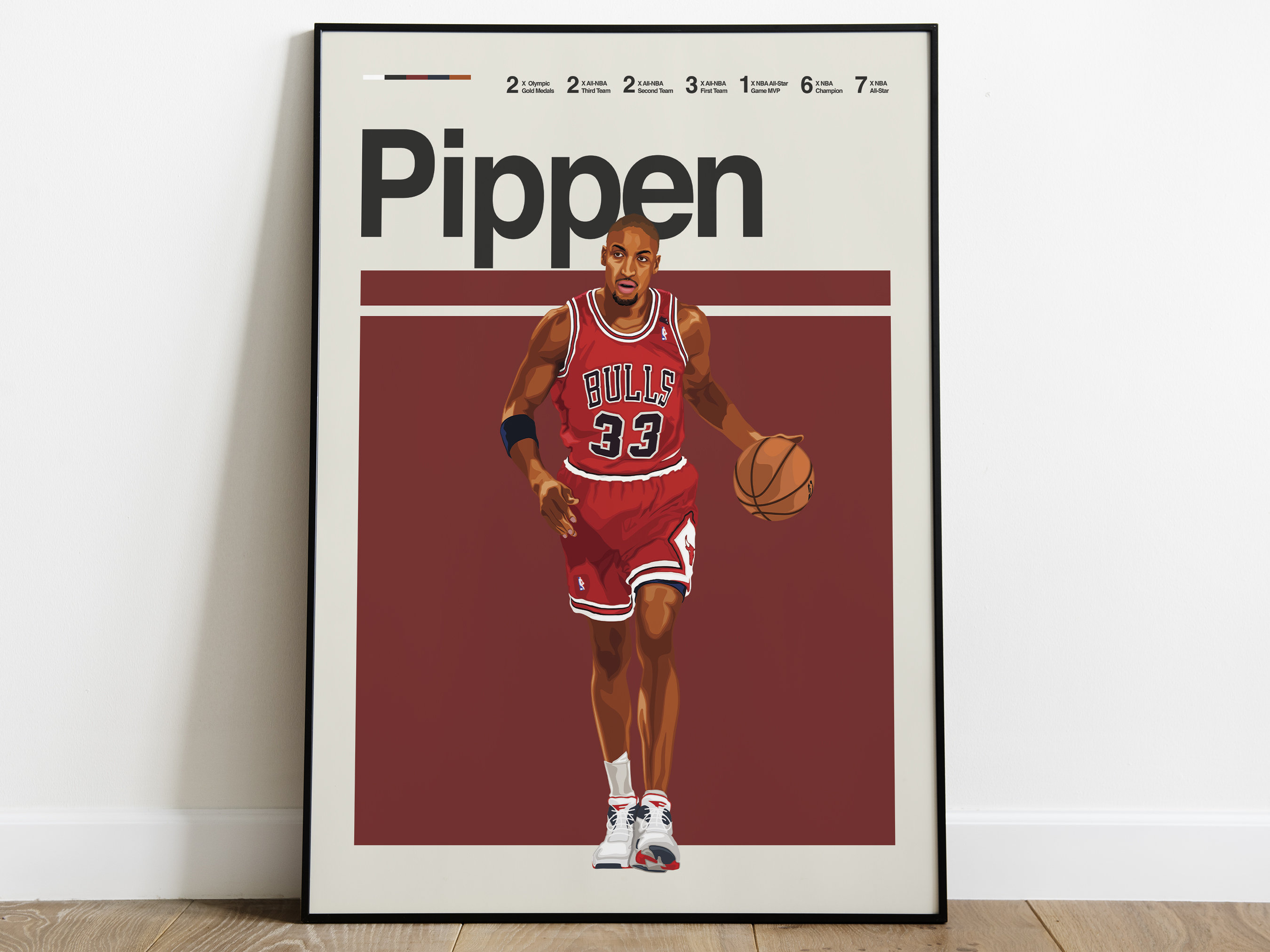 Nike Scottie Pippen Black 33 NBA Pro Cut Swingman Team 