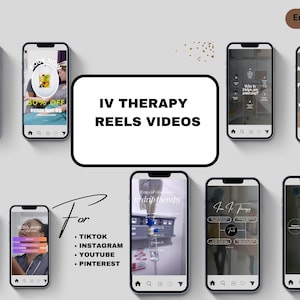IV Therapy Instagram Video Reels I IV Hydration Instagram I Nurse Injector Templates I IV Cocktail Post I Medspa iv Drip Instagram Templates