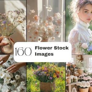 Flower Stock Images,Florist,  Boho Life Style Stock Photos Aesthetic Faceless Social Media Marketing MRR PLR Stock Photos AI Photos