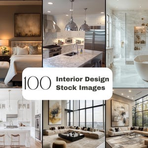 100 Fotos de Stock de Interiores | PLR e MRR Inclusos | Foto de Stock de Interiores Estéticos | Imagens PNG | Perfeito para Mídias Sociais e Site