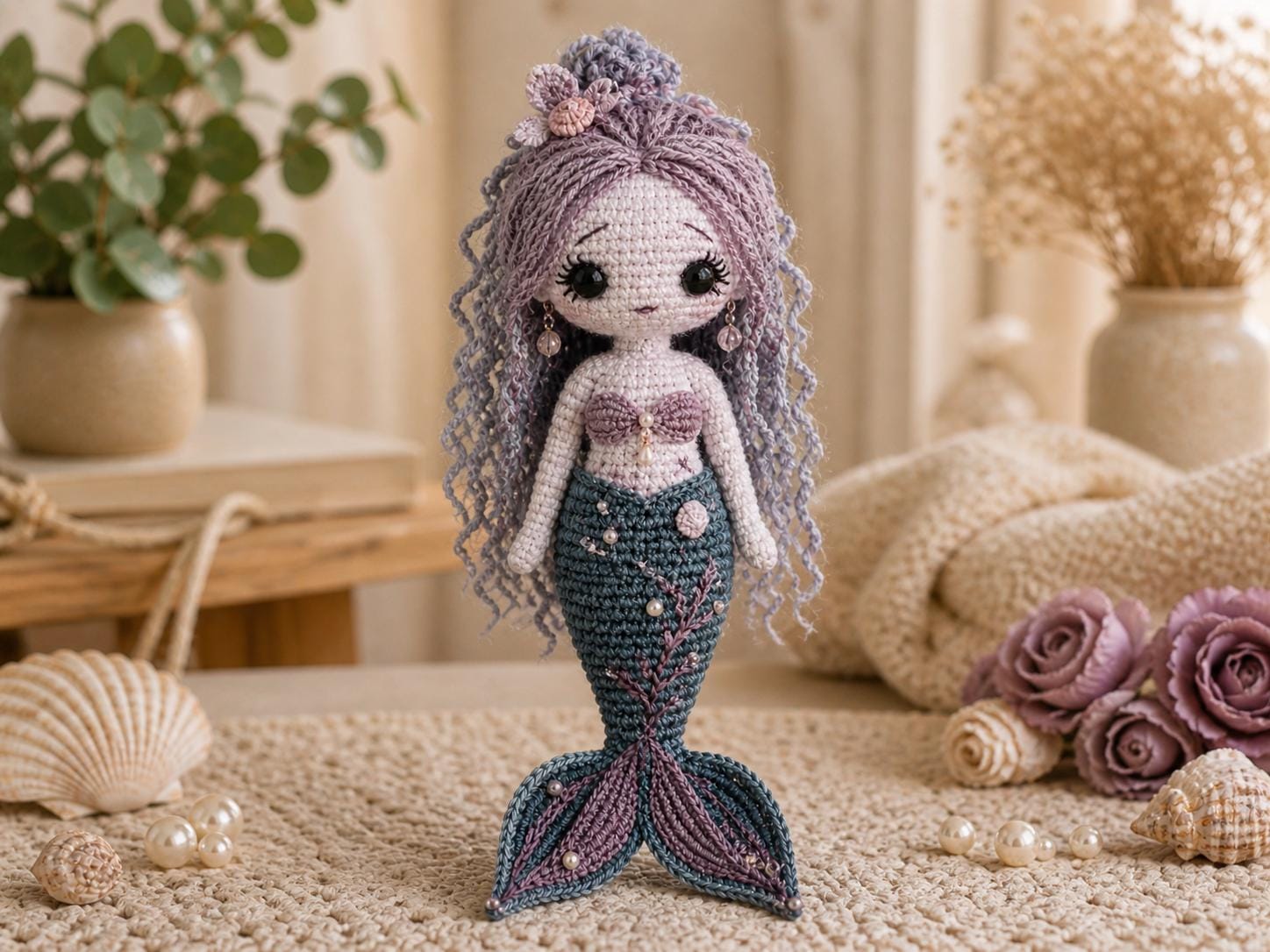 30 Mermaid Crochet Patterns: Amigurumi Dolls, Pocket Mermaids, and Creative Sea-Inspired... 22 Dreamy Sea Princess Mermaid Pattern