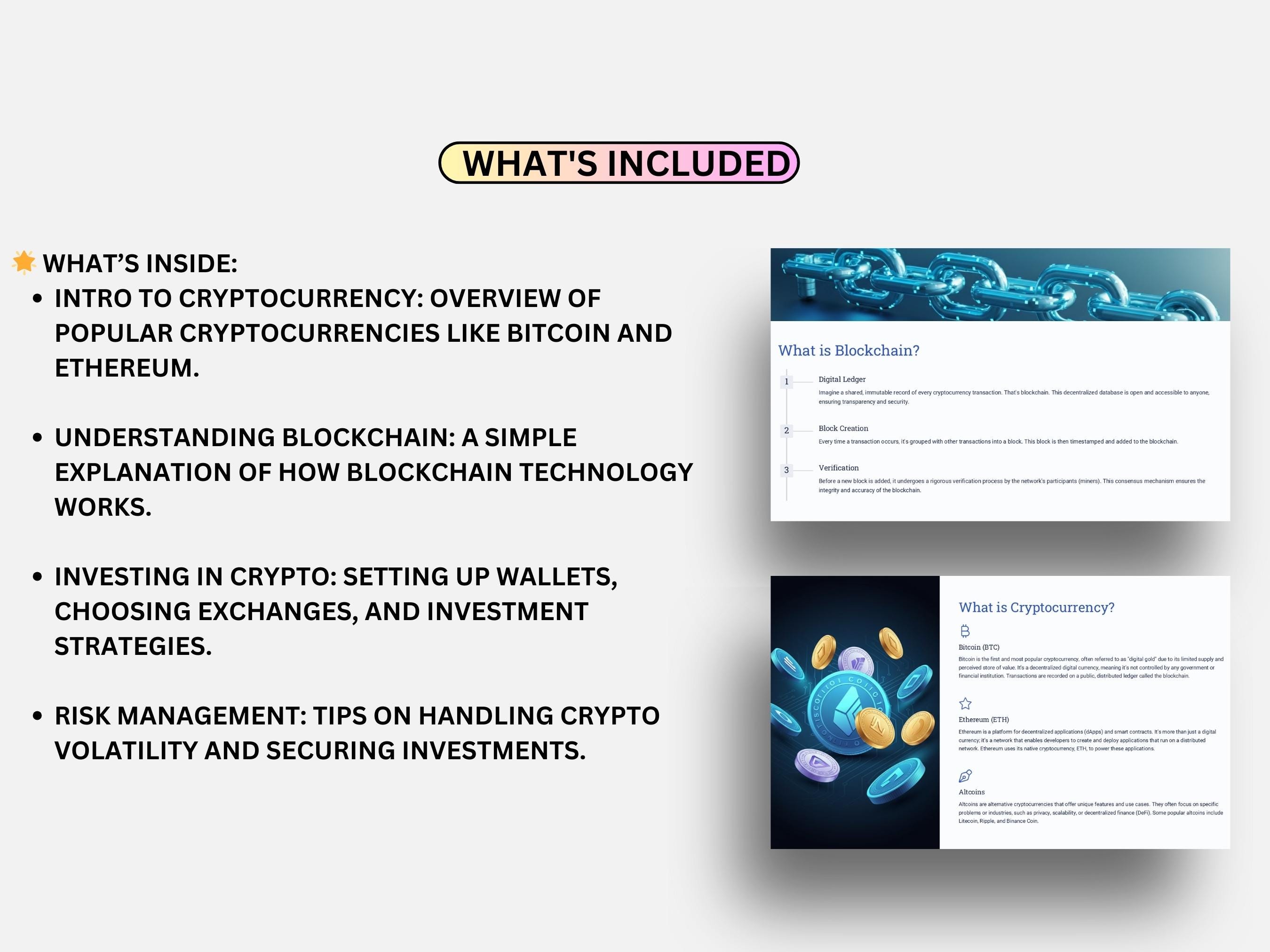PowerPoint on Cryptocurrency Fundamentals, Cryptocurrency Basics |  Beginner’s Guide to Investing PowerPoint, Crypto Investing 101
