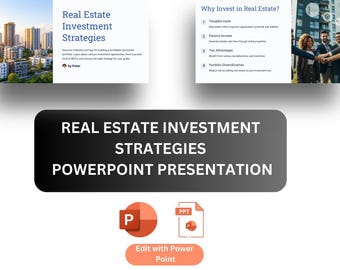Real Estate Investment Strategies | PowerPoint Guide for Investors ,Real Estate Investing 101 |PowerPoint on Profitable Investment Strategie