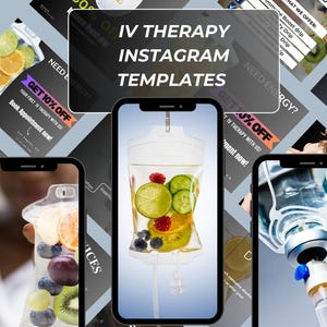 IV Therapy Video Reels Instagram, IV Cocktail Drip, IV Hydration Instagram, Nurse Injector Templates, Canva Template