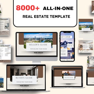 All-In-One Real Estate Marketing , Realtor Canva Template, Real Estate Agent Social Media Post Templates, Real Estate Instagram Bundle