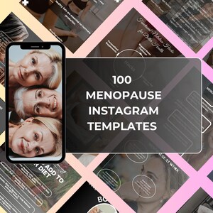 Menopause and Perimenopause Instagram Template, Hormone Social Media Post, Hormonal Coaching, Naturopath Templates, Women Health Posts
