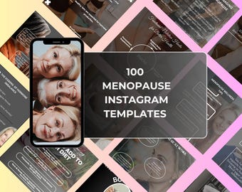 Modèle Instagram sur la ménopause et la périménopause, publication sur les réseaux sociaux sur les hormones, coaching hormonal, modèles de naturopathe, publications sur la santé des femmes