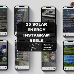 Solar panel reels videos template  ,  Photovoltaic  video , renewable Energy instagram reels , Solar Energy tiktok reels