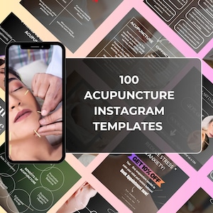 100 Acupuncture Instagram Posts | Digital Marketing | Acupuncture Social Media | Acupuncture Instagram | Instagram Posts for Acupuncturists
