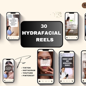 30 Hydrafacial Instagram Video Reels Templates I Hydrafacial Post I Hydrafacial Reels I Esthetician Instagram I Esthetician Post I Skincare