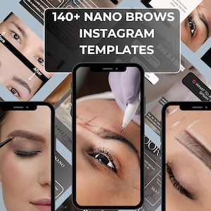 Nano Brows | PMU Instagram Post | Permanent Makeup Artist | Social Media Marketing | Eye Brow Tech | Instagram Stories | Microblading