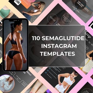 110 Semagluetide Weight Loss Instagram Template, Weight Loss Social Media, Semagluetide Flyer, Medspa , Semagluetide Post Weightloss Clinic