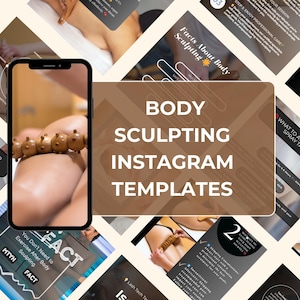Body Sculpting Instagram Templates I Body Contouring Instagram I Coolsculpting Post I Body Sculpting Social Media I Luxury Social Media