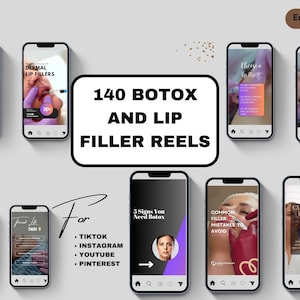 Lip Filler & Botox Instagram Reels | Nurse Injector Reels | Medspa Video Reels | Lip Filler Templates | Aesthetic Nurse Posts | Botox Posts