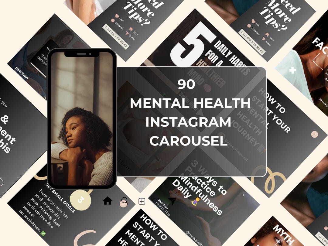Carousel Therapist Instagram Templates | About Me Posts | Mental Health ...