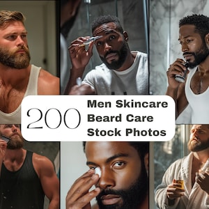 Men Skincare Beard Care | Stock Photography Collection | Beard Care | Men Skincare Line | Business Stock Images