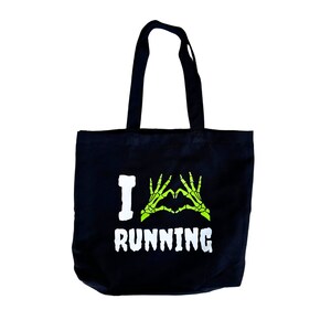 I love running tote bag, runners gifts, running gift
