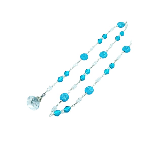 Ocean Blu, Elegant Crystal Light Pull Chain, Bathroom Accessories, Pull chains, Luxury Bathroom Lighting Chains.