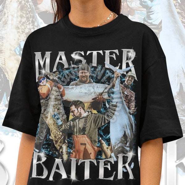 Master Baiter Shirt - Lustige Angeln Shirts - Angeln Tshirt - Ironisches Shirt - Fisherman Funny Tee - Meme Shirt