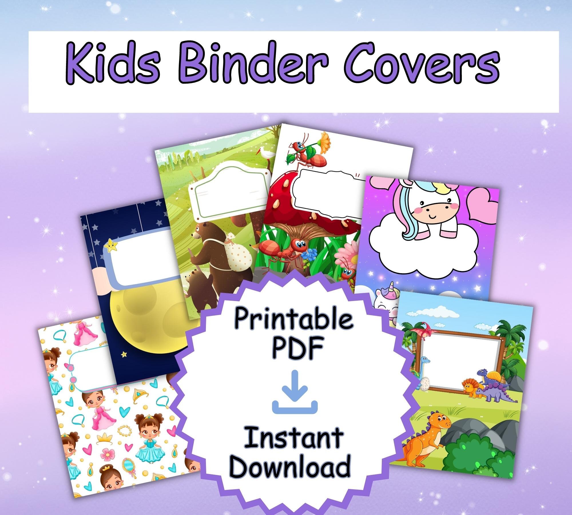 Printable Binder Covers Bundle/printable Pdf/instant Download Digital ...