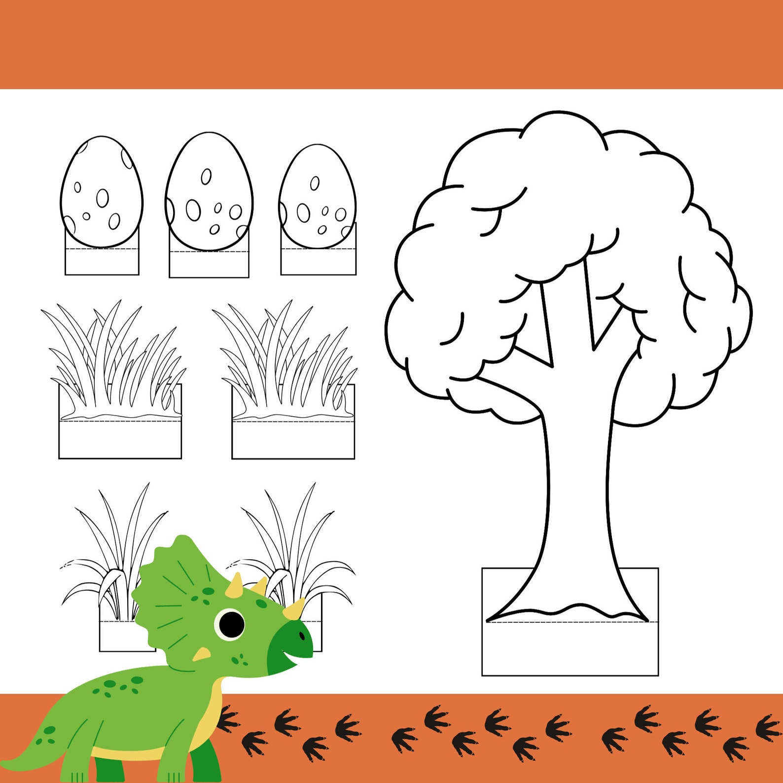 Printable Kids Dinosaur Diorama Craft/printable Pdf/dinosaur Activity ...
