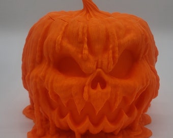 3D Printed Melty Pumpkin | Weird Halloween Decor | Spooky Shelf Oddity